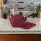 Hastings Home Pot Holder Set With Silicone Grip, Quilted And Heat Resistant (Set of 2) By Hastings Home (Burgundy) 312756QPS - alternate 3